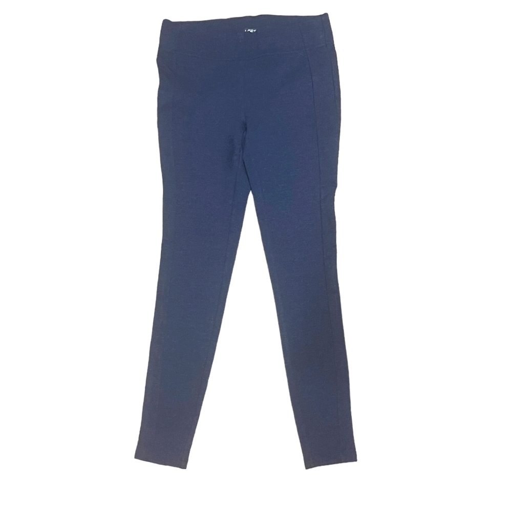 ANN TAYLOR LOFT Blue Fancy Pull On Ponte Dress Pants Leggings XSmall
